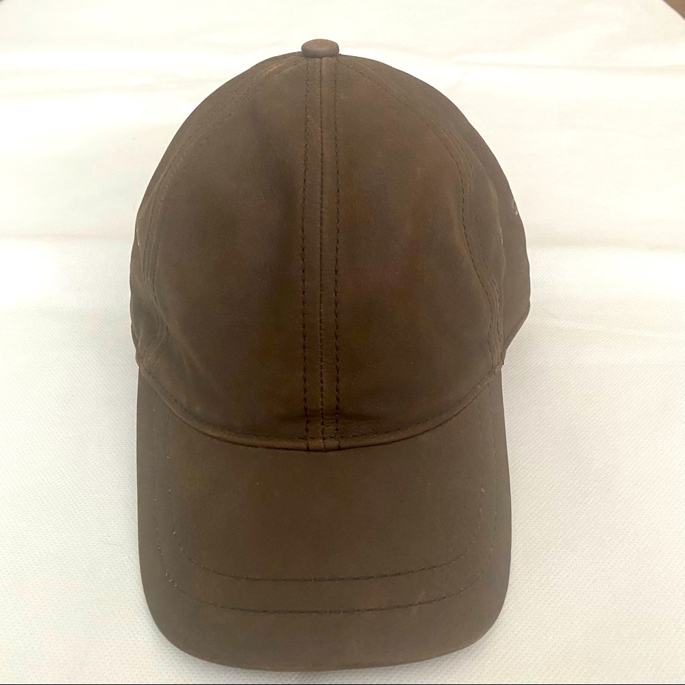 Vintage Scala Leather Handmade Brown Baseball Cap Dorfman Pacific Co